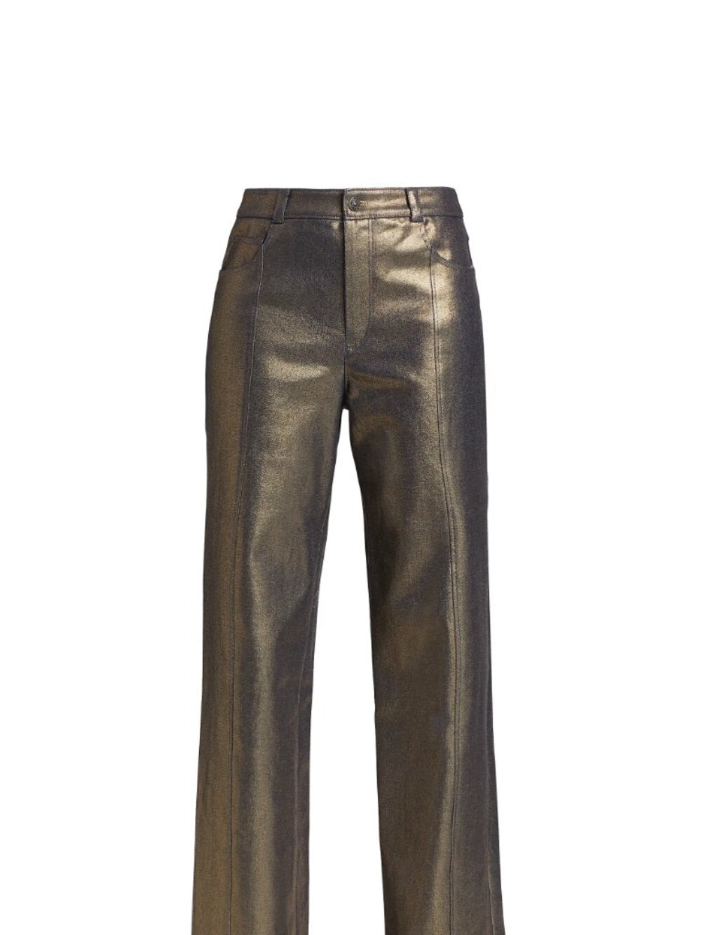 Cinq a Sept Gold Coated Francine Pants Size 2 NWT